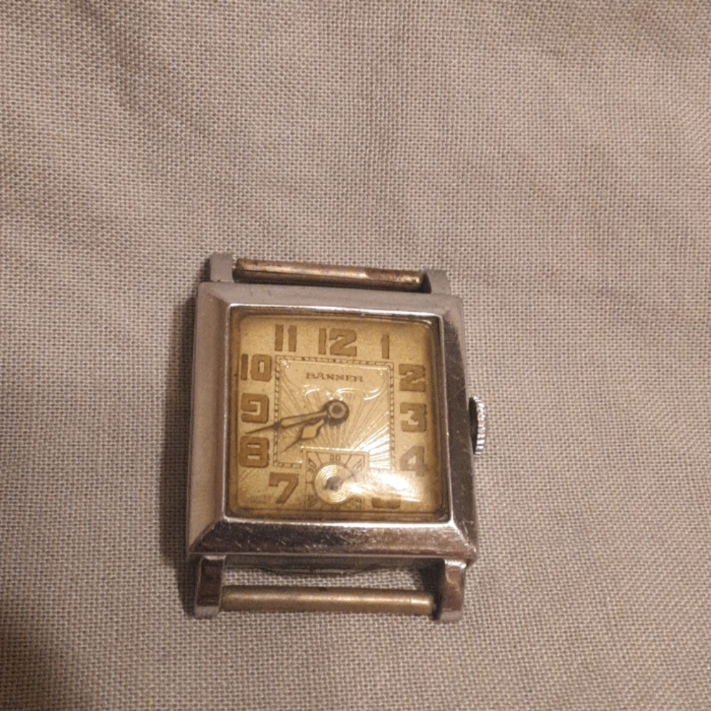 1920's Art Deco banner wrist watch.